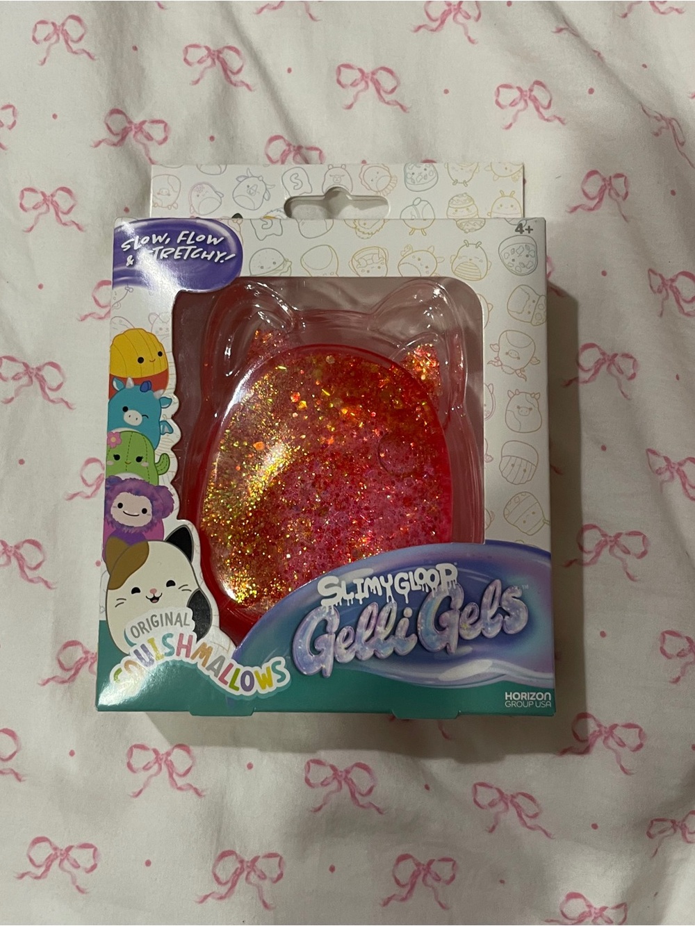 Squishmallows Slimy Gloop Pink Gelli Gels